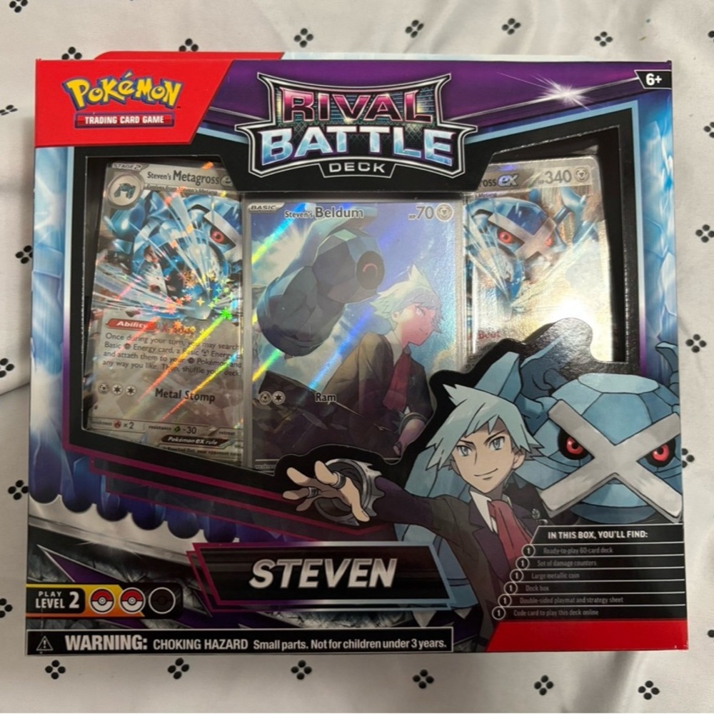 (NEW) Pokemon TCG Steven Rival Battle Deck